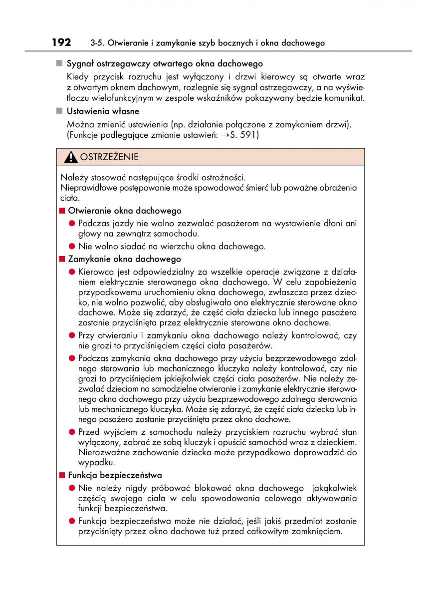 Lexus IS300h III 3 instrukcja obslugi / page 192