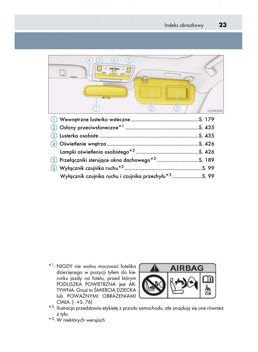 Lexus IS300h III 3 instrukcja obslugi / page 23