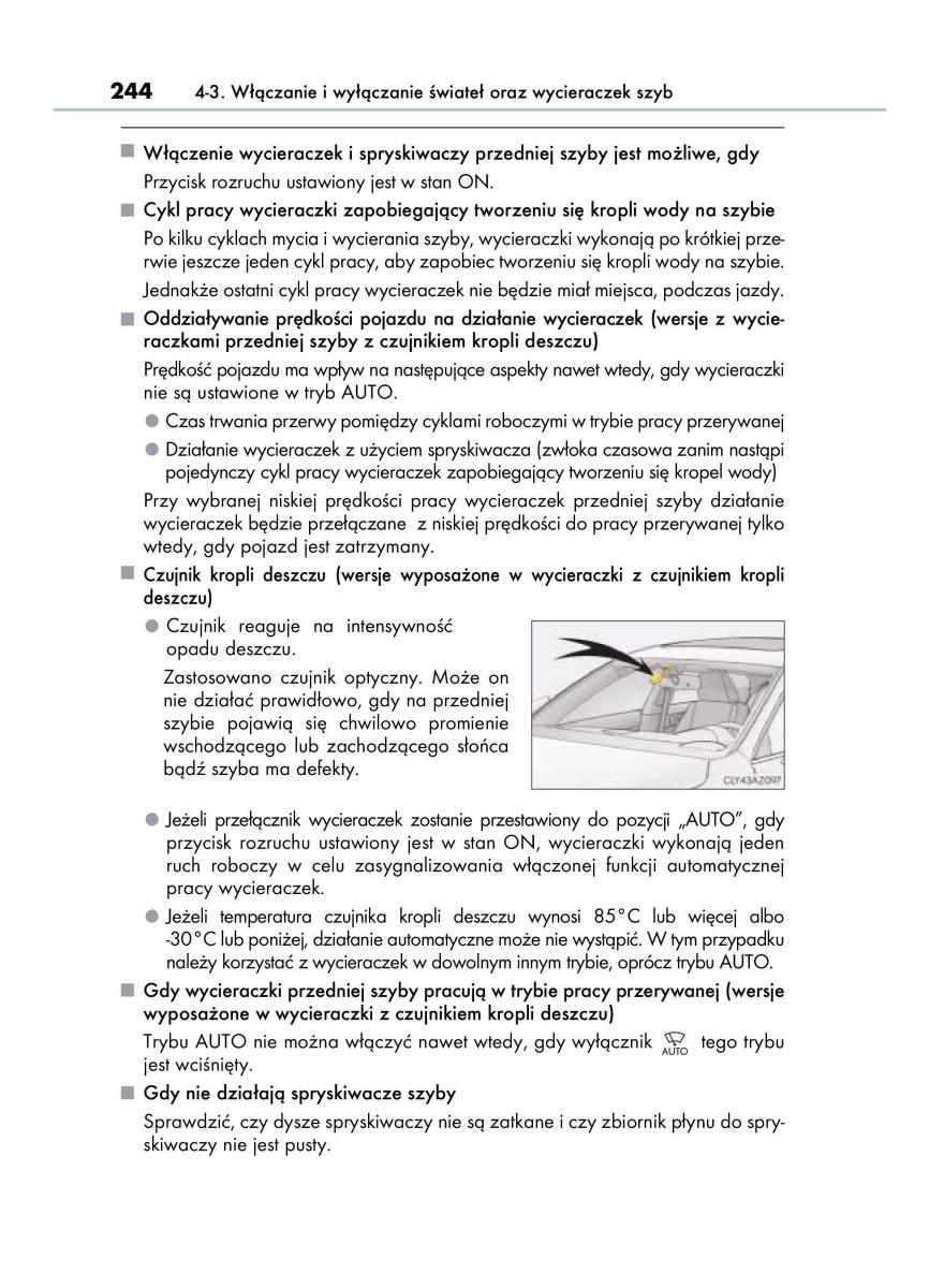 Lexus IS300h III 3 instrukcja obslugi / page 244