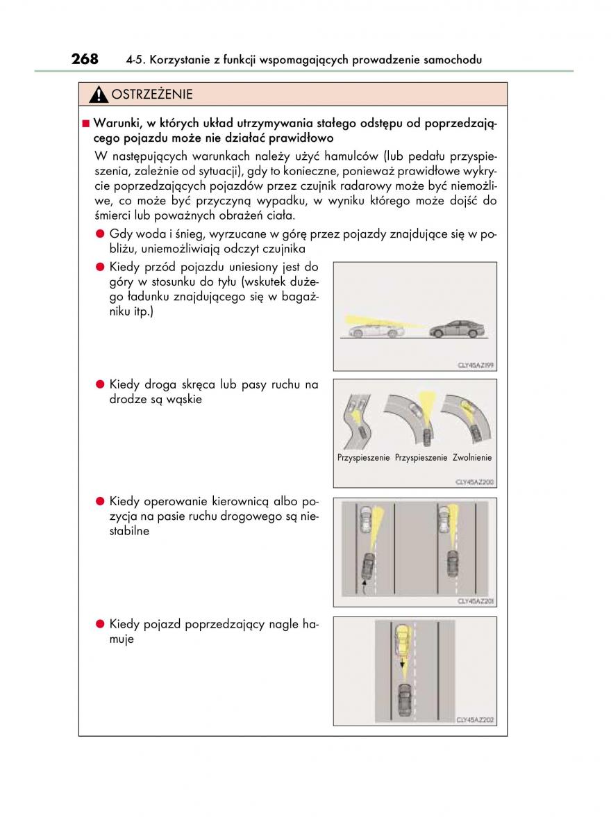 Lexus IS300h III 3 instrukcja obslugi / page 268