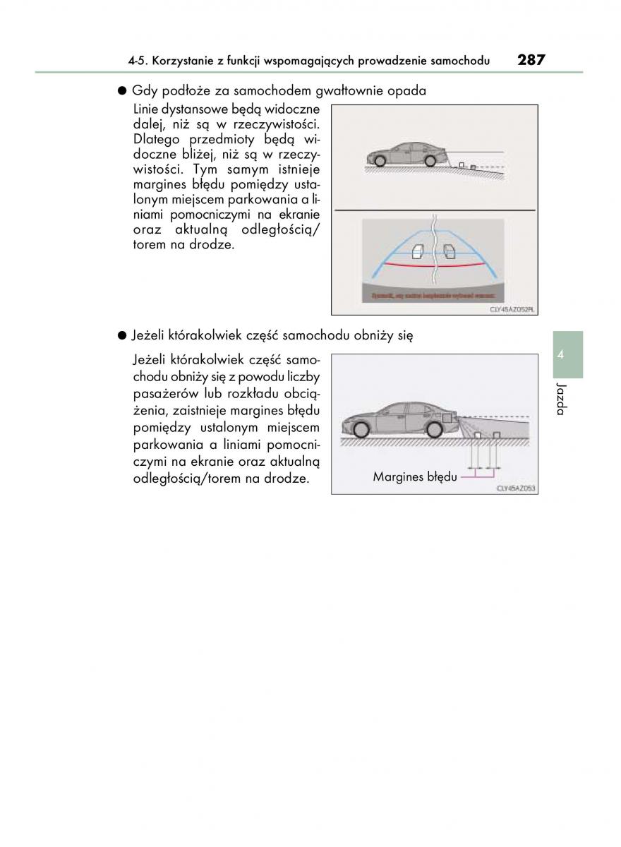 Lexus IS300h III 3 instrukcja obslugi / page 287