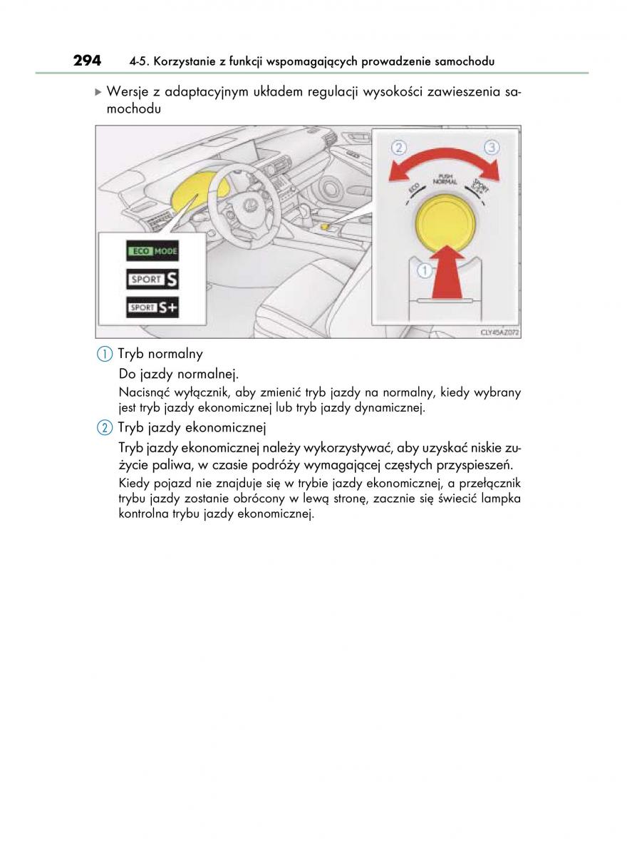 Lexus IS300h III 3 instrukcja obslugi / page 294