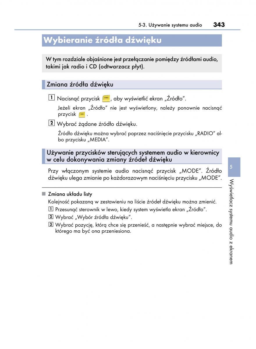 Lexus IS300h III 3 instrukcja obslugi / page 343