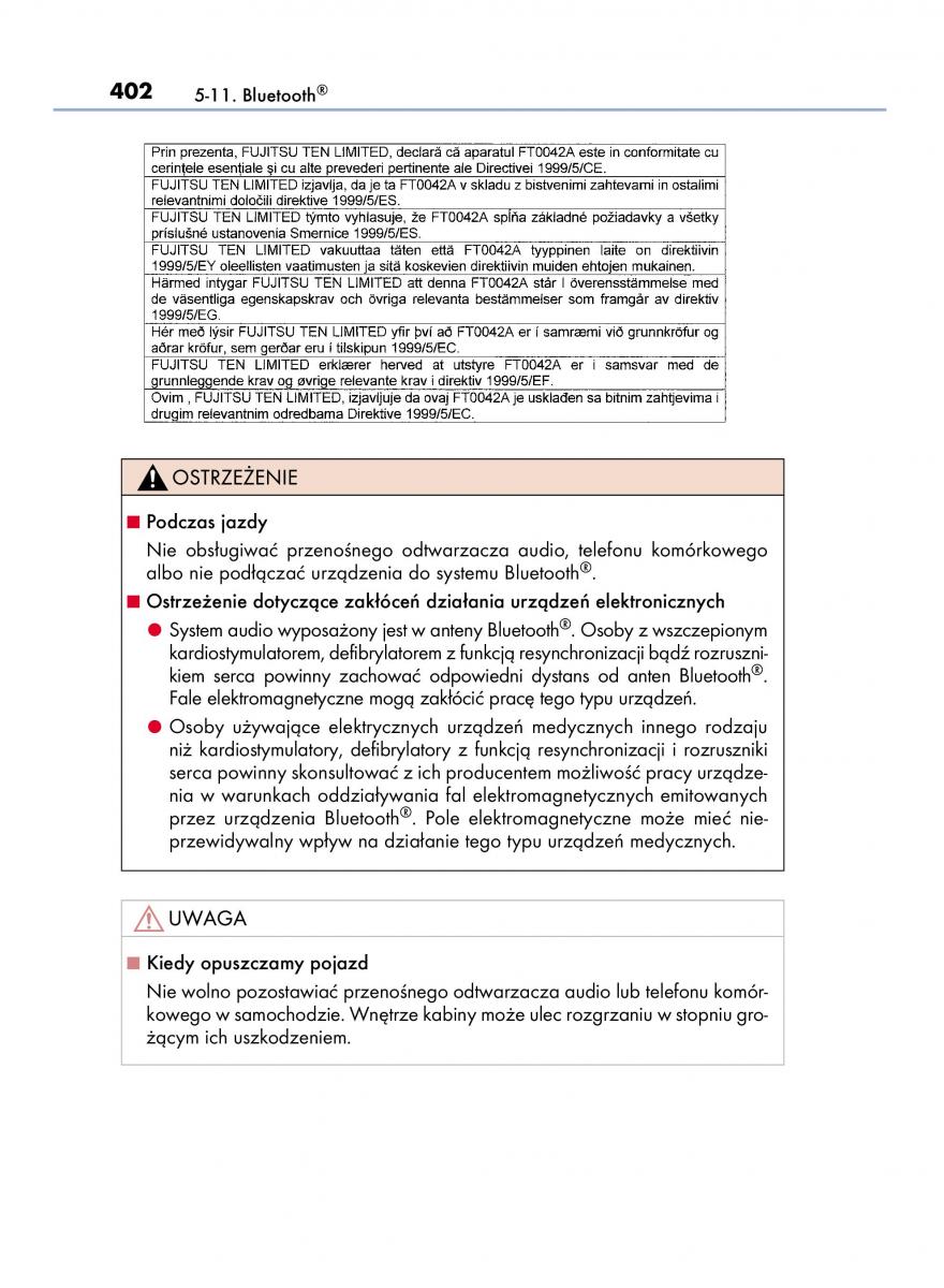 Lexus IS300h III 3 instrukcja obslugi / page 402