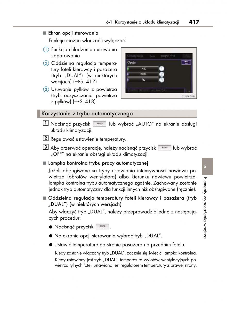 Lexus IS300h III 3 instrukcja obslugi / page 417