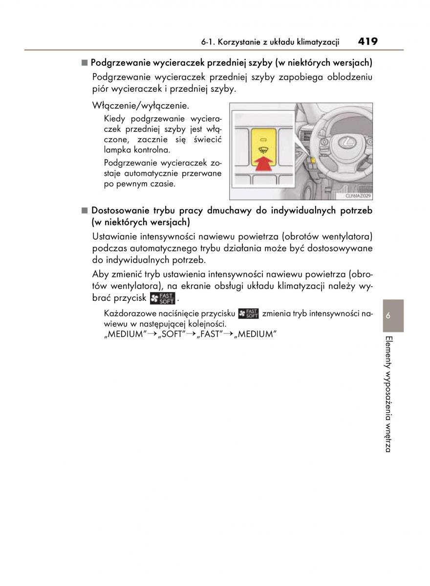 Lexus IS300h III 3 instrukcja obslugi / page 419