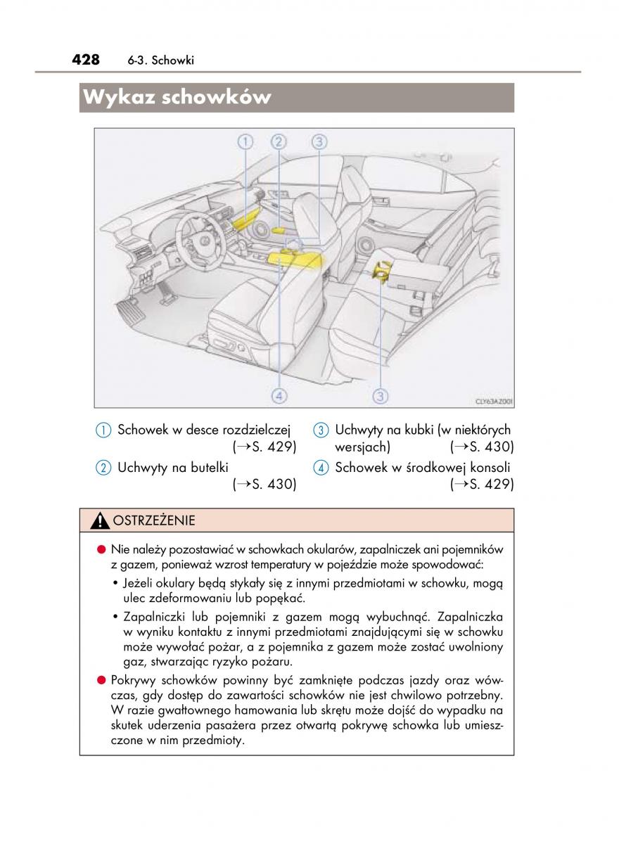 Lexus IS300h III 3 instrukcja obslugi / page 428