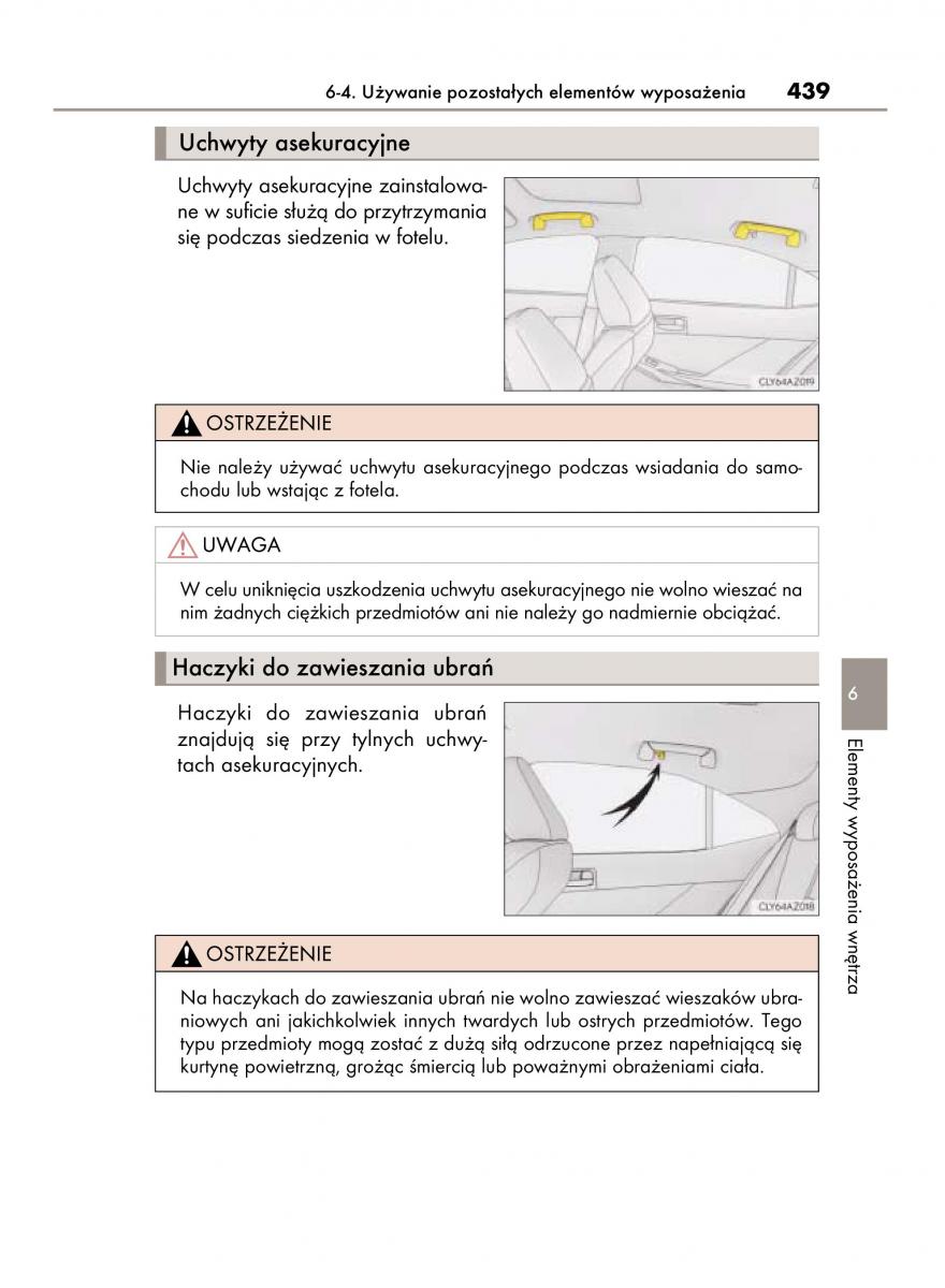 Lexus IS300h III 3 instrukcja obslugi / page 439