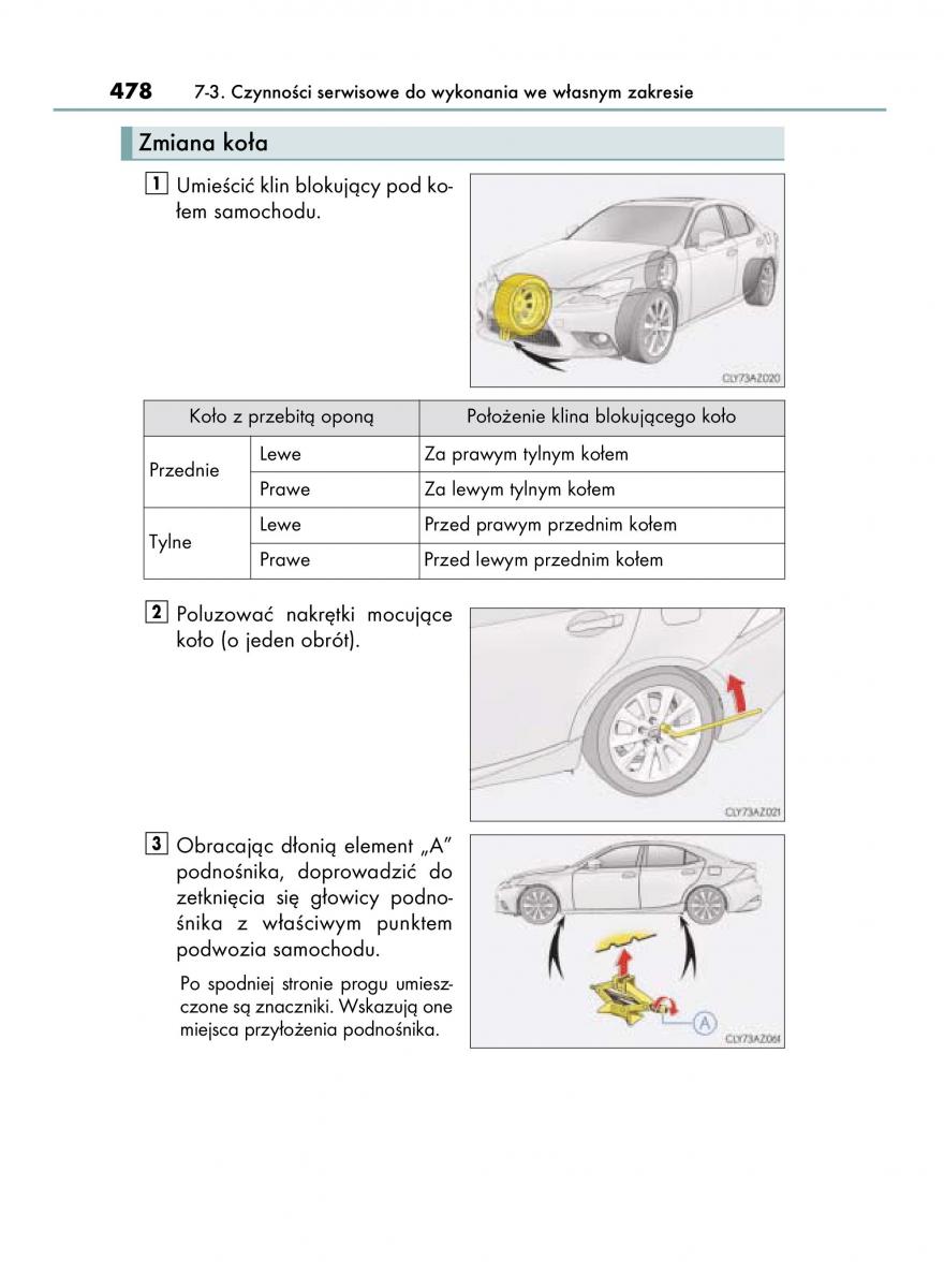 Lexus IS300h III 3 instrukcja obslugi / page 478