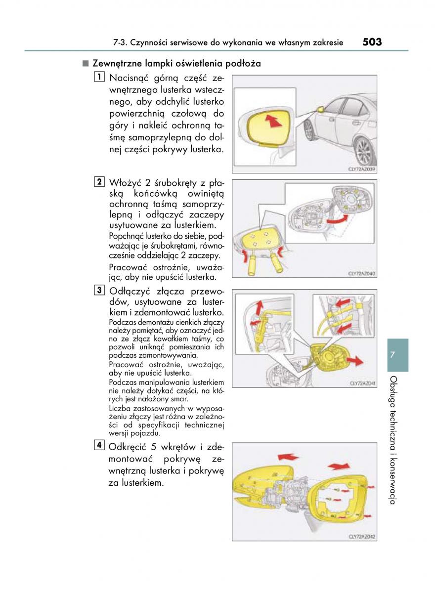 Lexus IS300h III 3 instrukcja obslugi / page 503