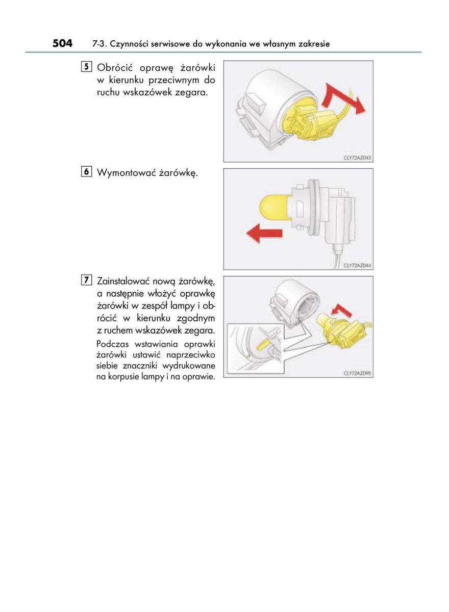 Lexus IS300h III 3 instrukcja obslugi / page 504