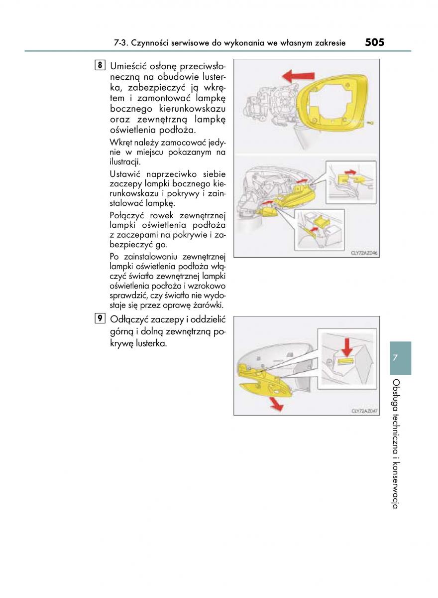 Lexus IS300h III 3 instrukcja obslugi / page 505