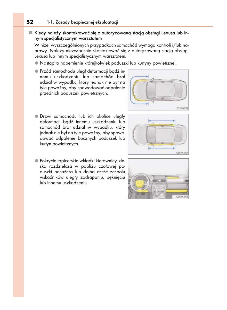 Lexus IS300h III 3 instrukcja obslugi / page 52