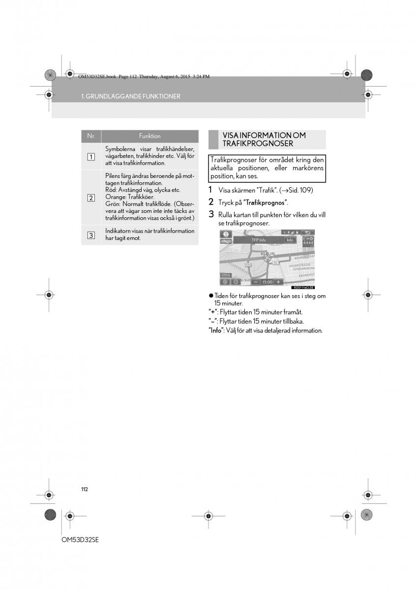 Lexus IS300h III 3 instruktionsbok / page 112