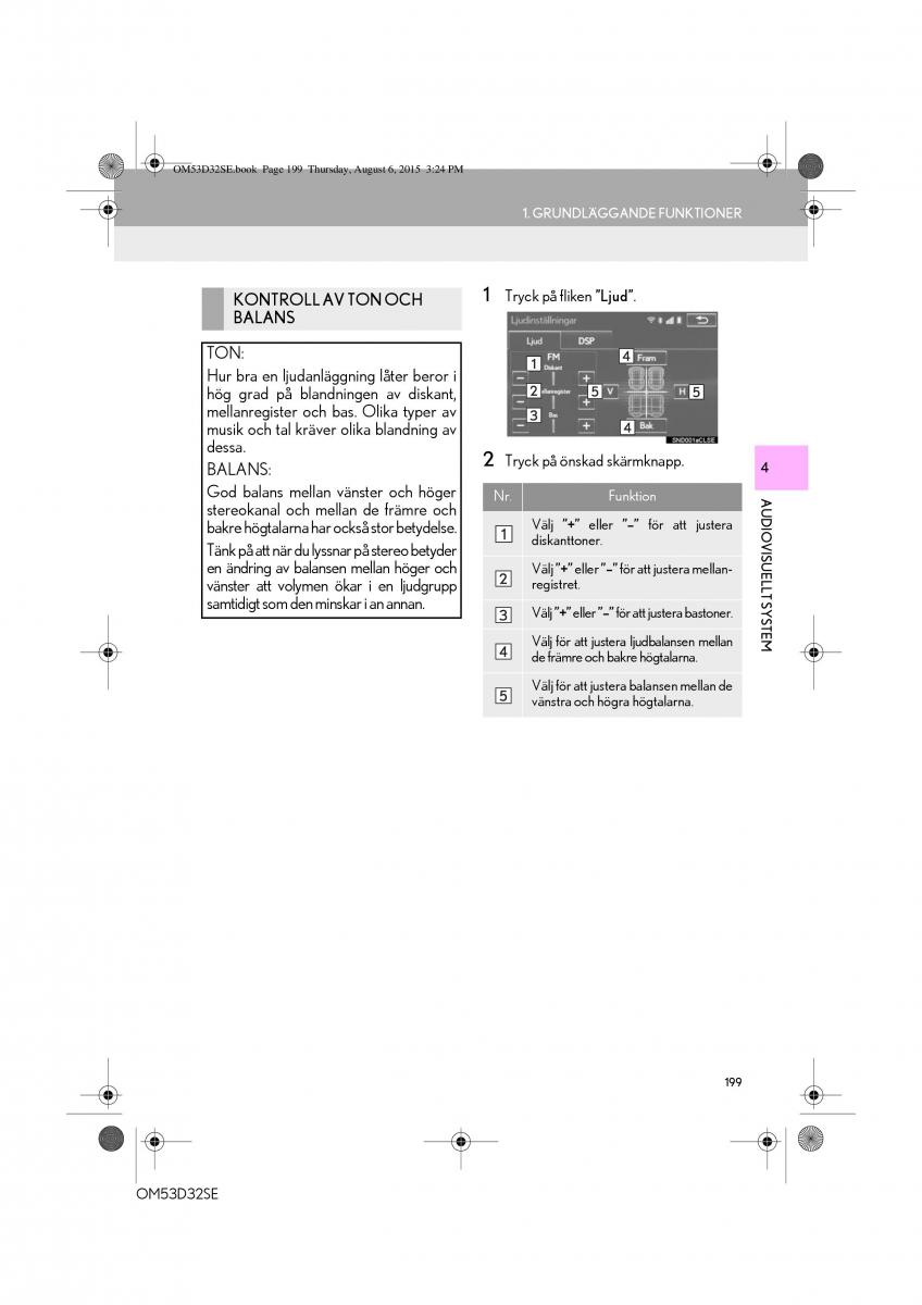 Lexus IS300h III 3 instruktionsbok / page 199