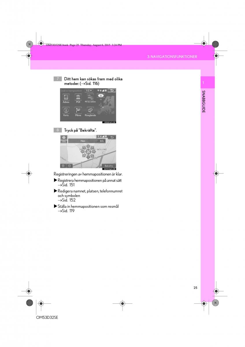 Lexus IS300h III 3 instruktionsbok / page 25