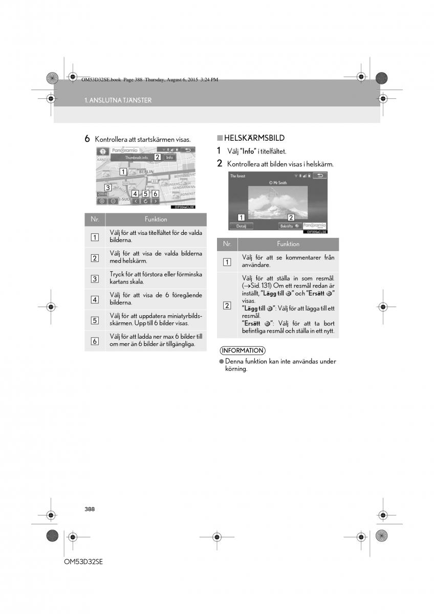 Lexus IS300h III 3 instruktionsbok / page 388