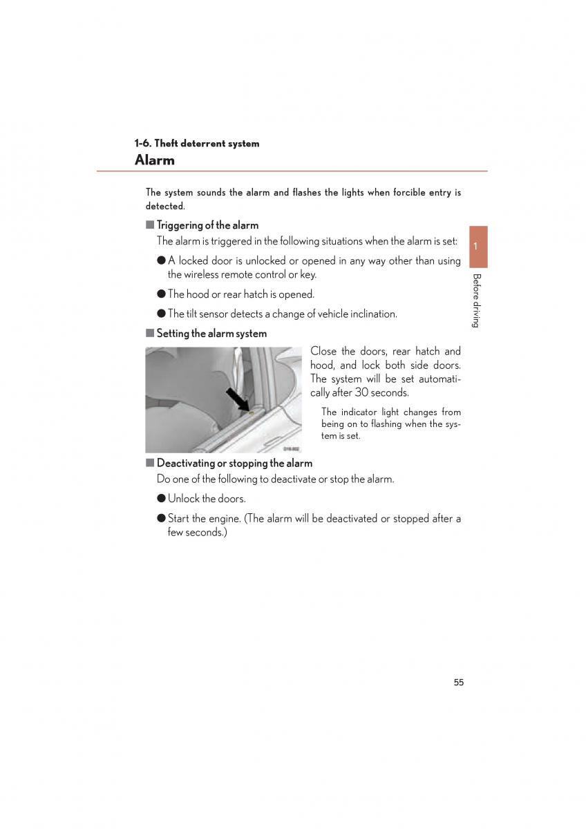 Lexus LFA owners manual / page 59