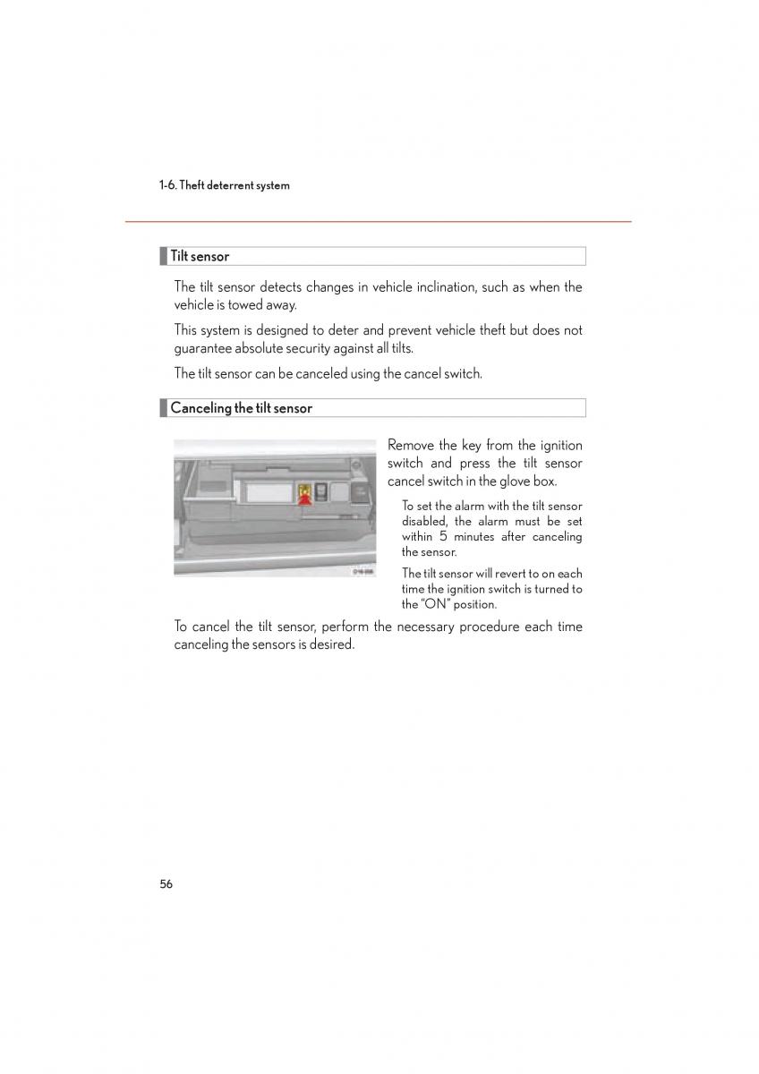 Lexus LFA owners manual / page 60
