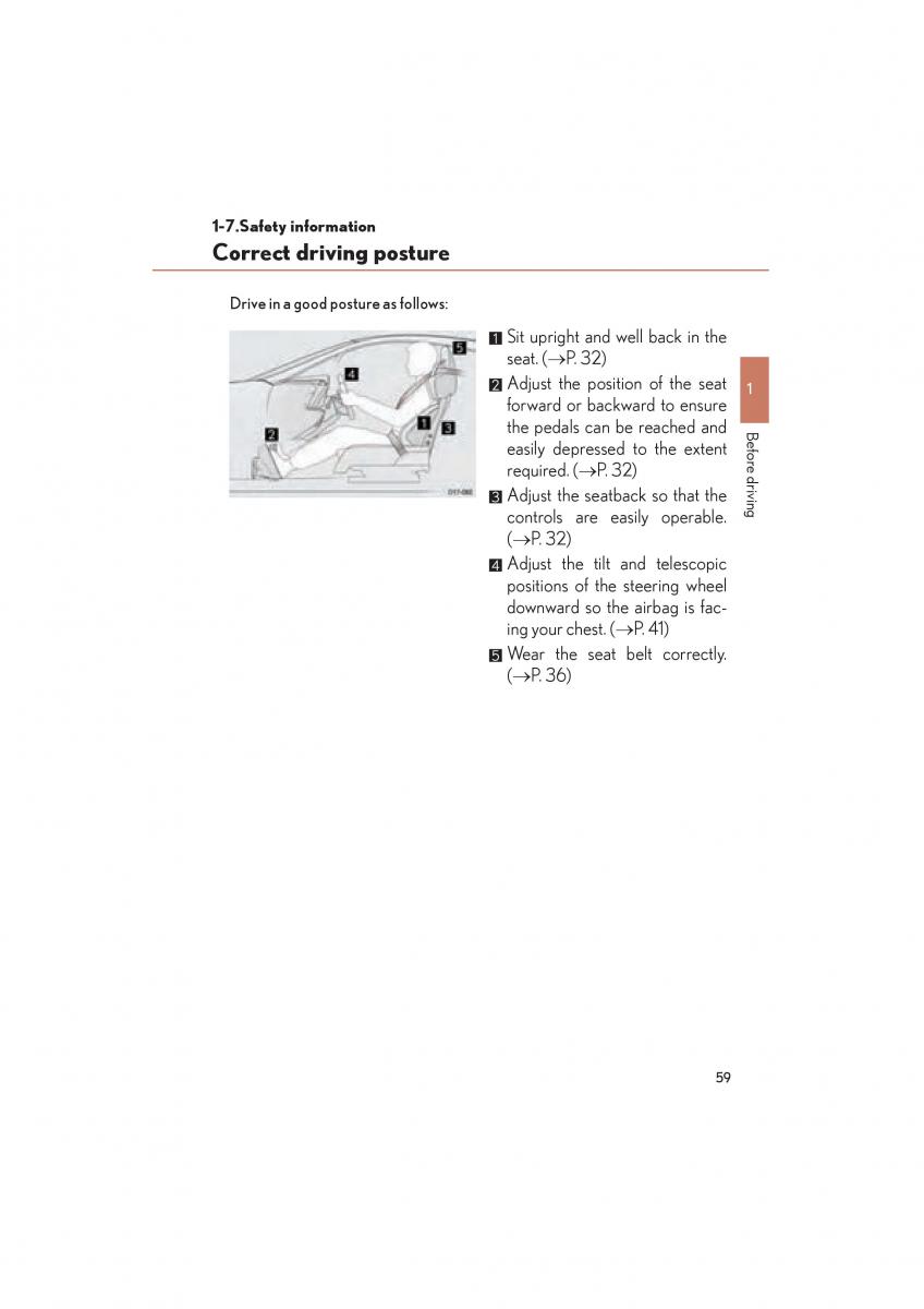 Lexus LFA owners manual / page 63