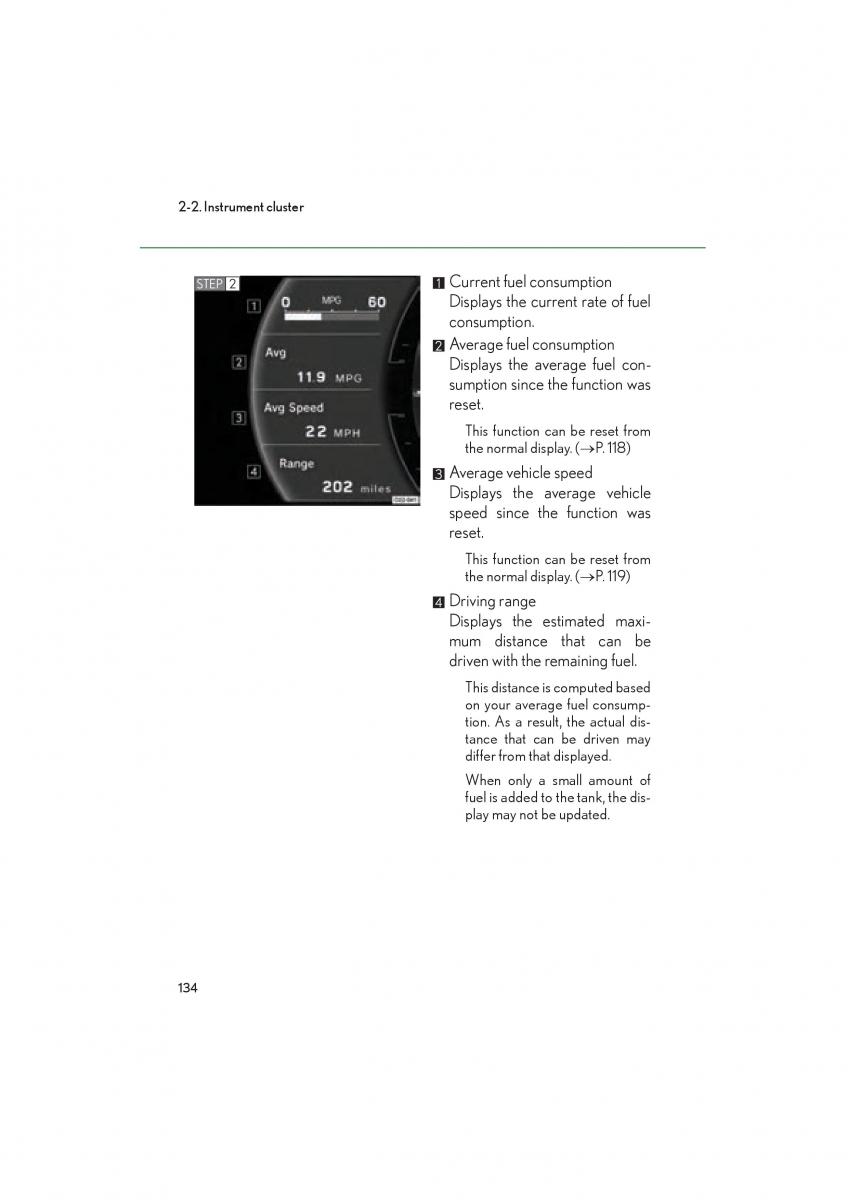 Lexus LFA owners manual / page 138