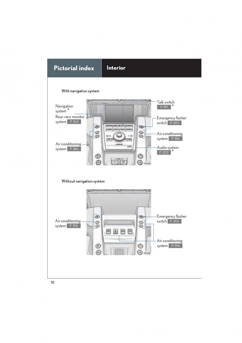 Lexus LFA owners manual / page 14