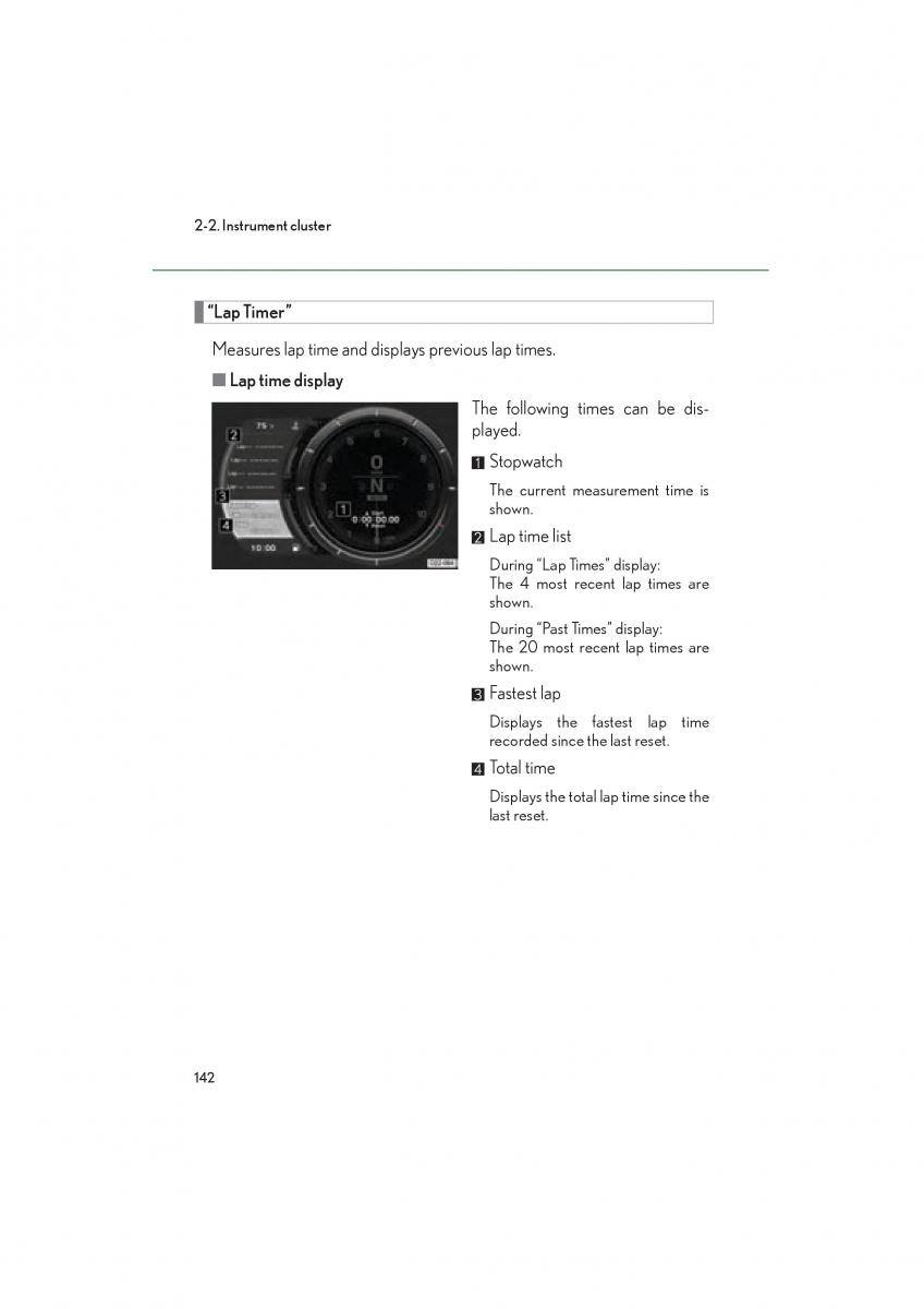 Lexus LFA owners manual / page 146