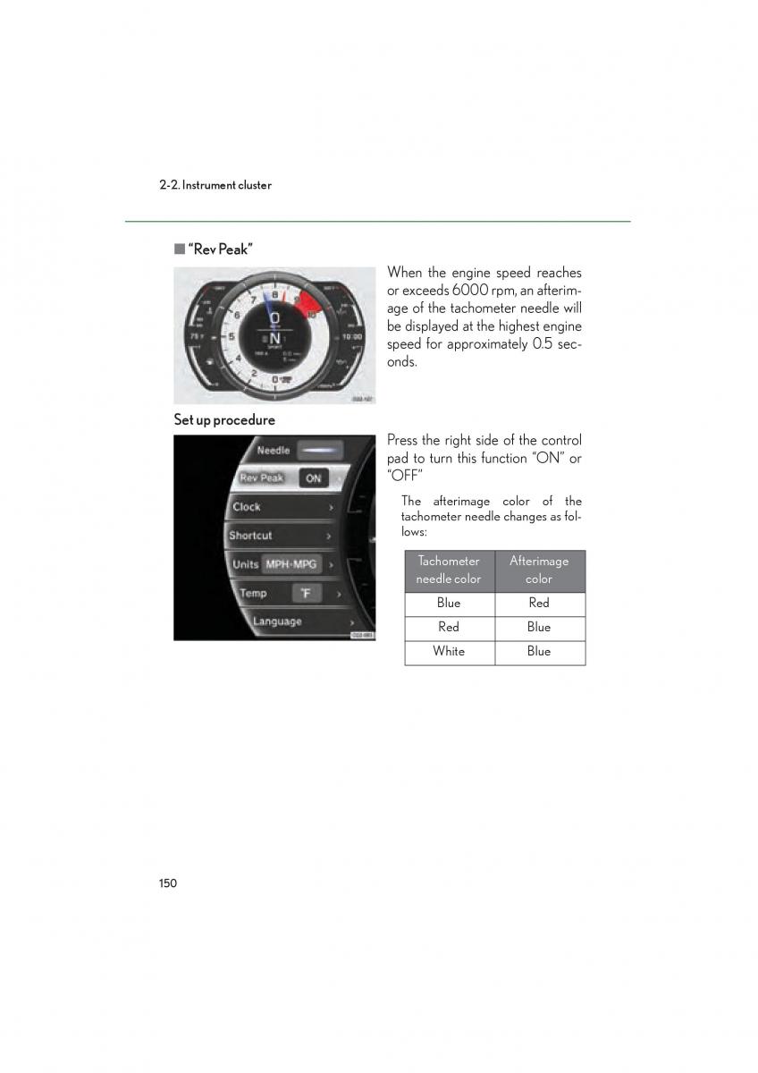 Lexus LFA owners manual / page 154