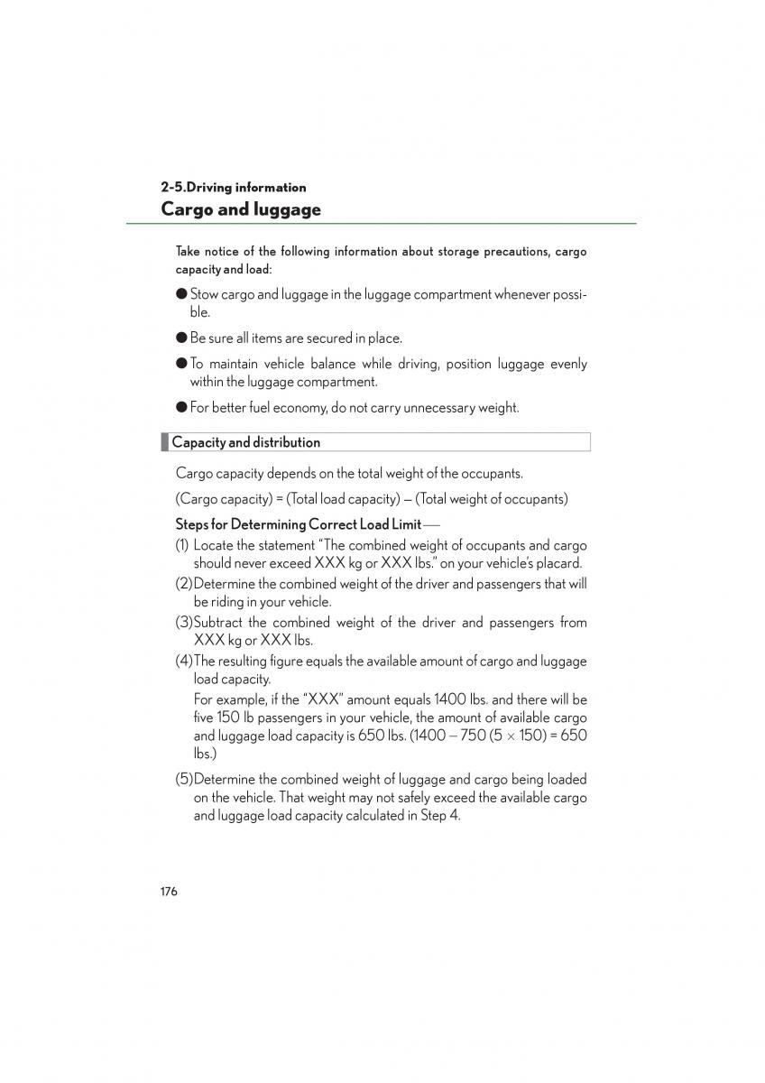 Lexus LFA owners manual / page 180