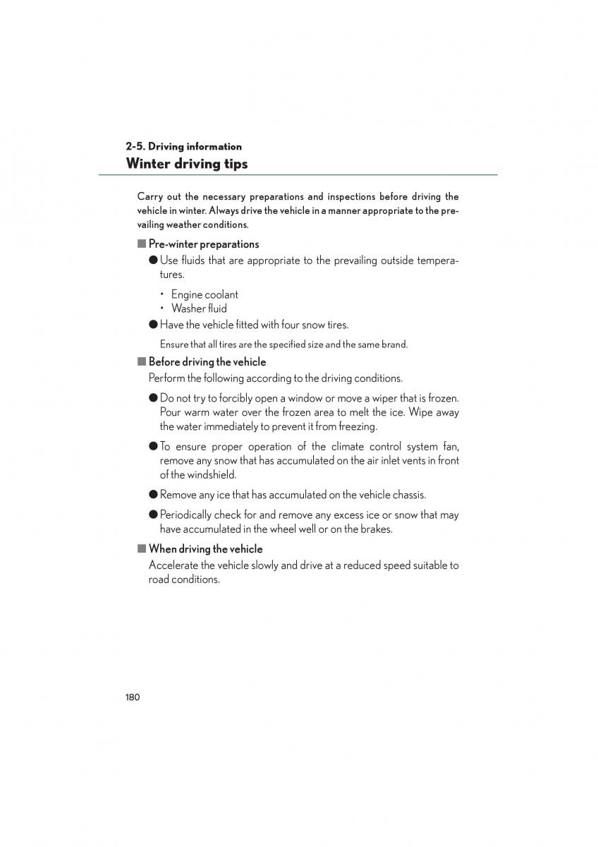 Lexus LFA owners manual / page 184