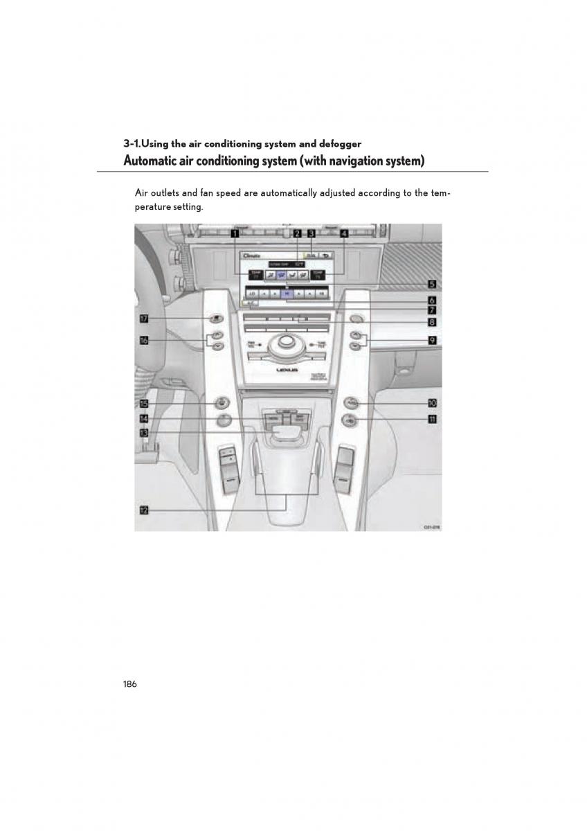 Lexus LFA owners manual / page 190