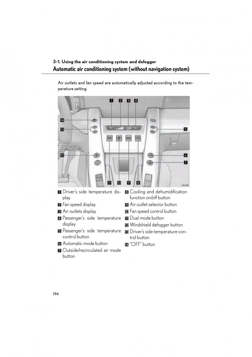 Lexus LFA owners manual / page 198