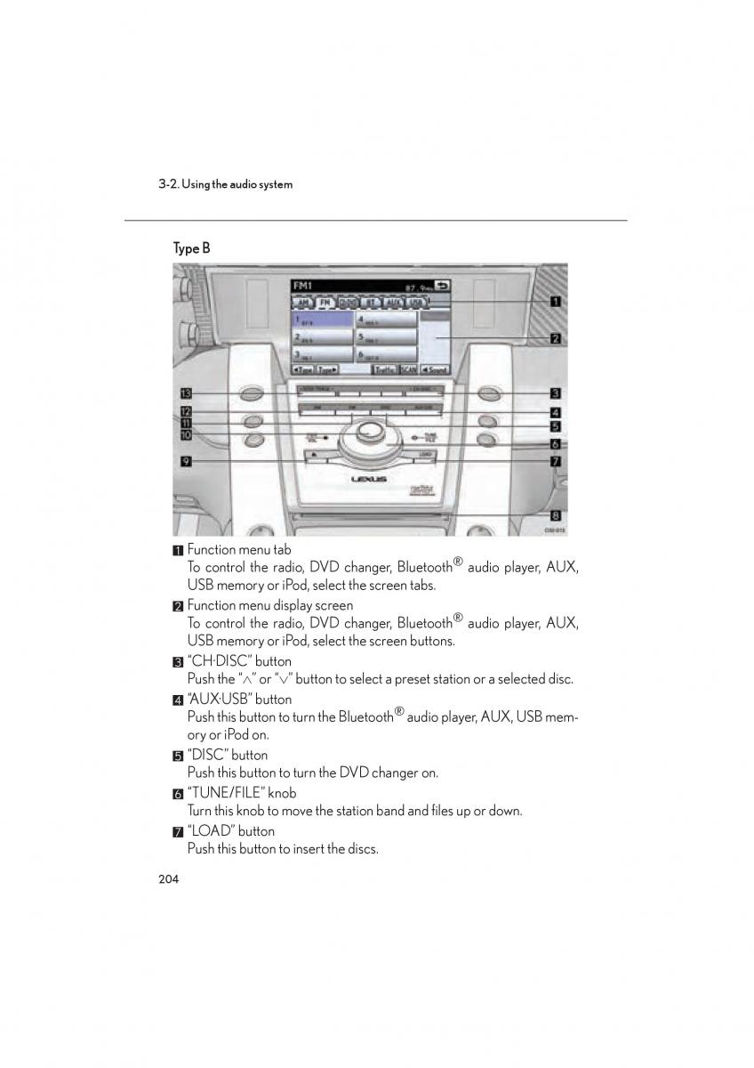 Lexus LFA owners manual / page 208