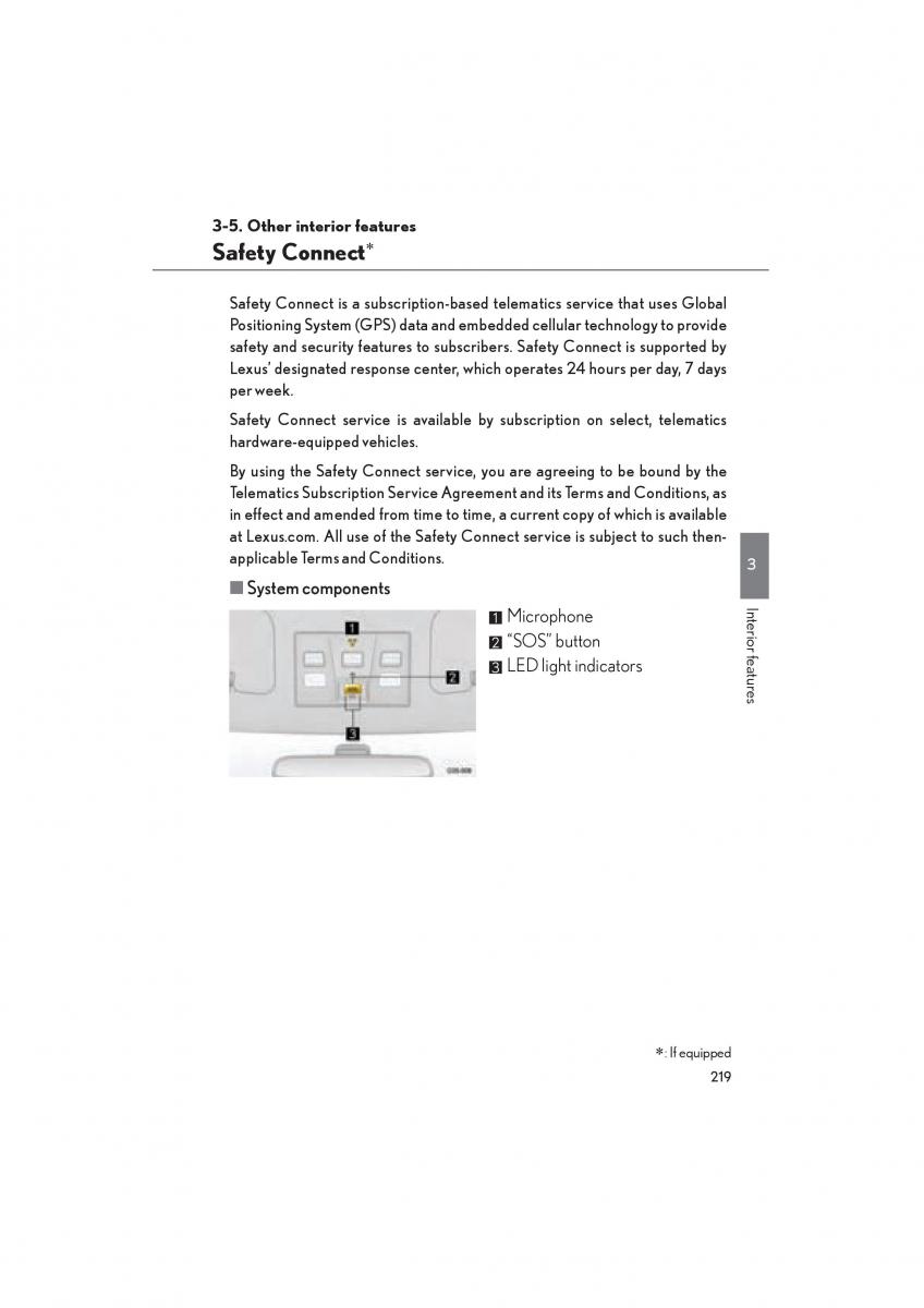 Lexus LFA owners manual / page 223