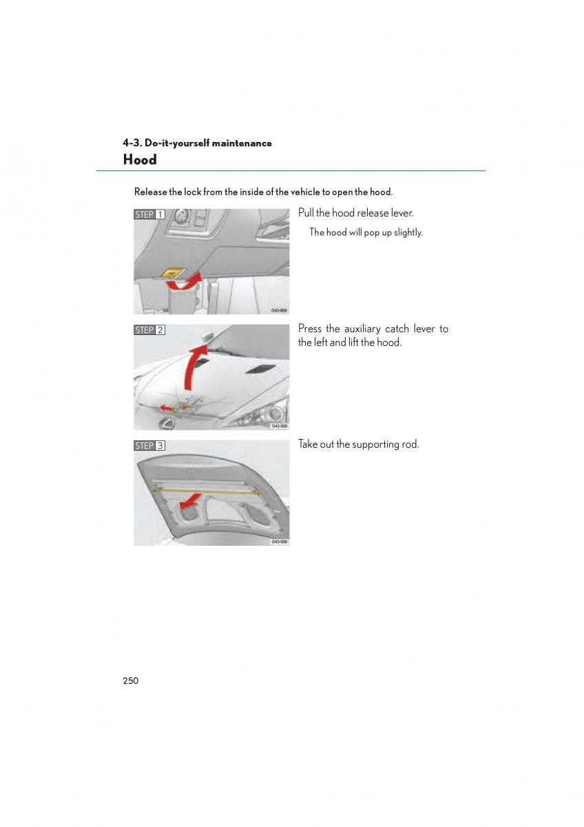 Lexus LFA owners manual / page 254