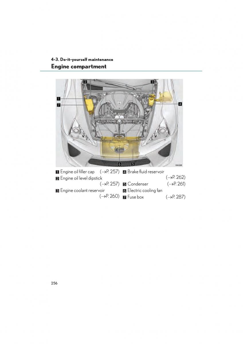 Lexus LFA owners manual / page 260