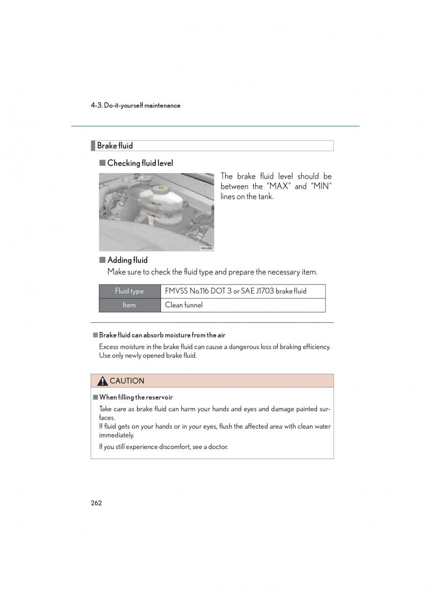 Lexus LFA owners manual / page 266