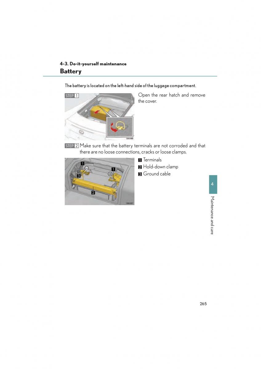 Lexus LFA owners manual / page 269