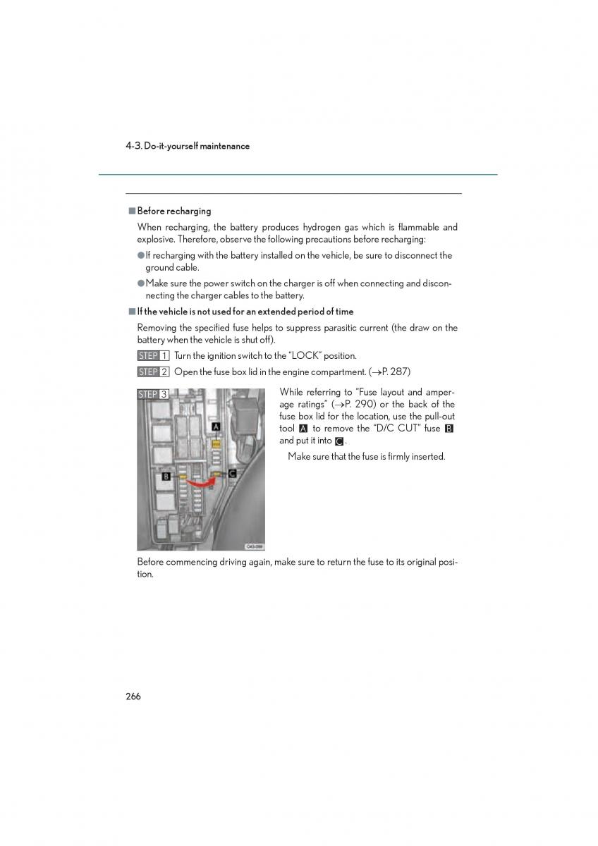 Lexus LFA owners manual / page 270