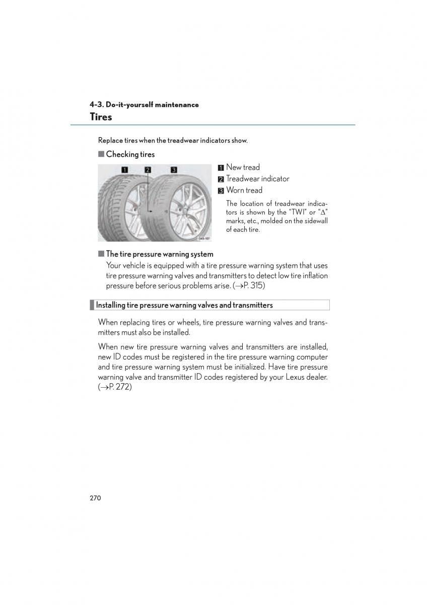 Lexus LFA owners manual / page 274