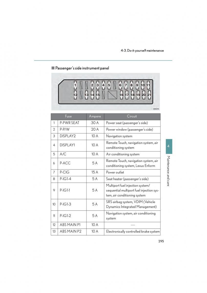 Lexus LFA owners manual / page 299