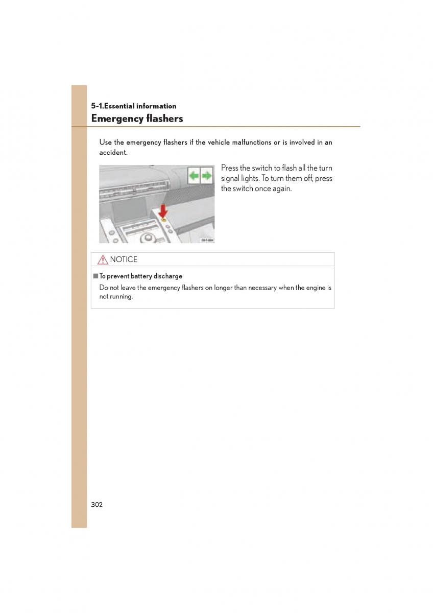 Lexus LFA owners manual / page 306