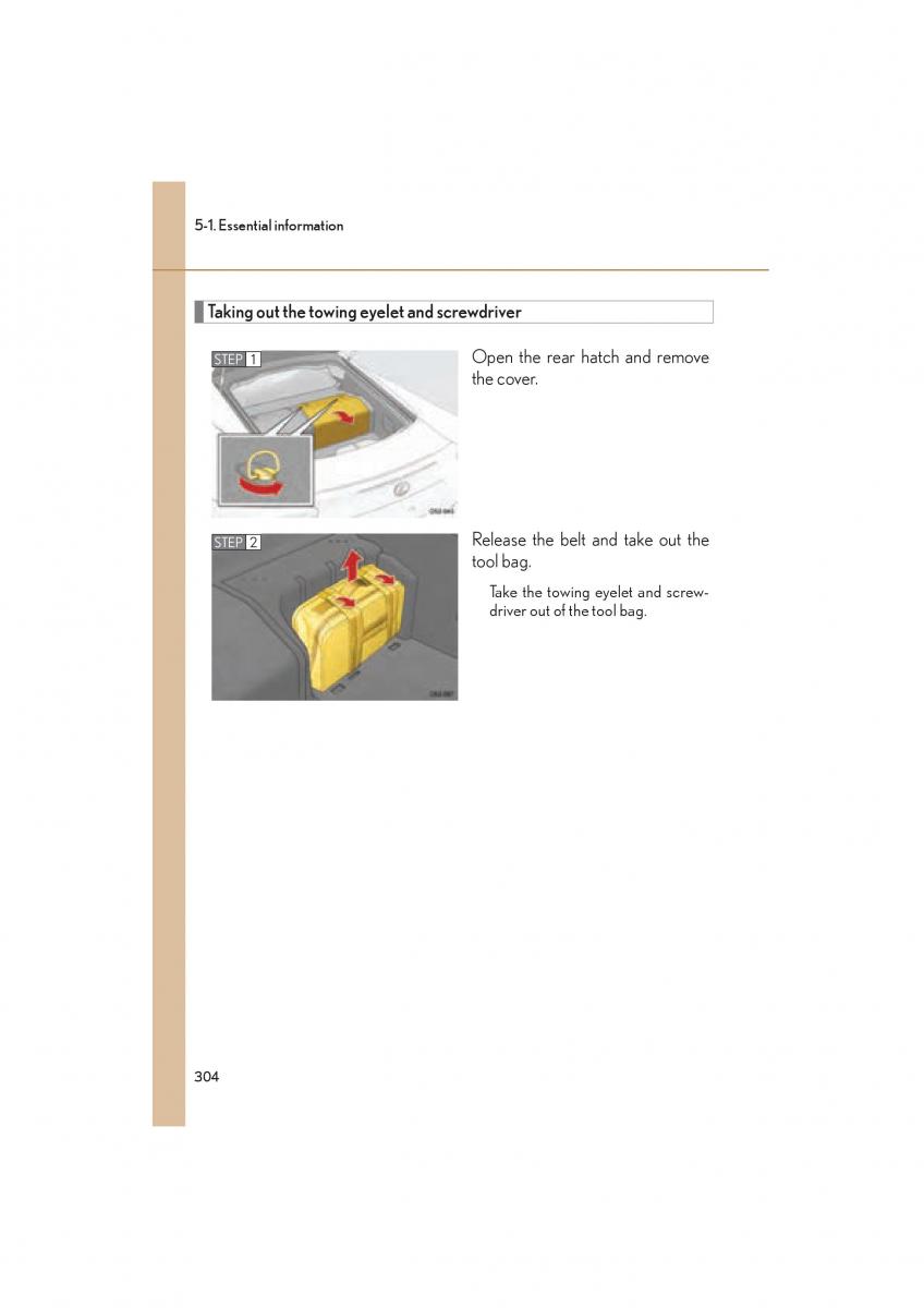 Lexus LFA owners manual / page 308