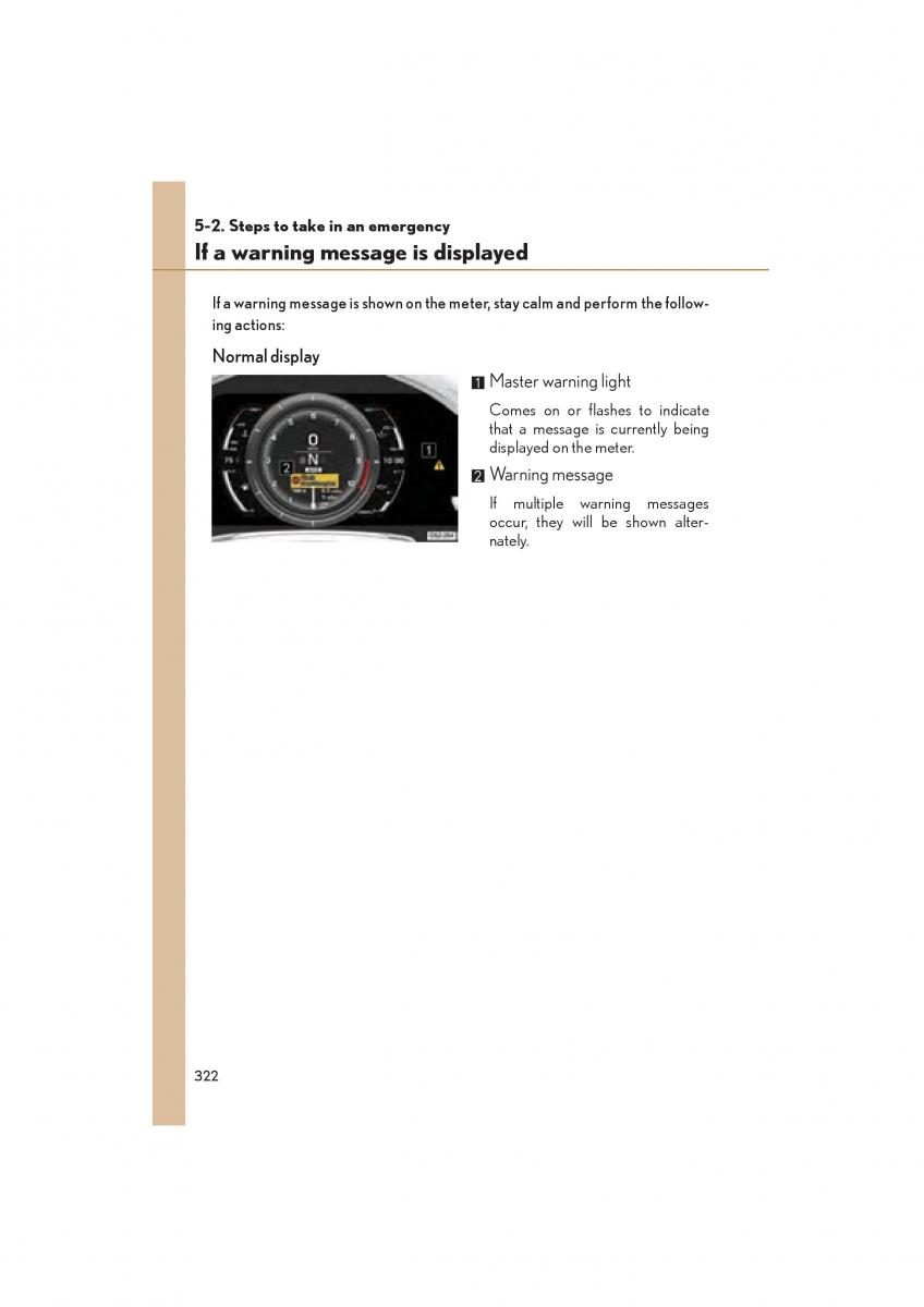 Lexus LFA owners manual / page 326