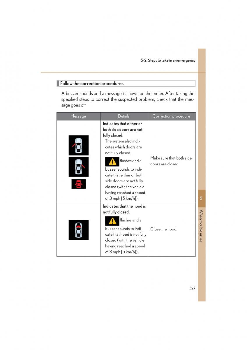 Lexus LFA owners manual / page 331