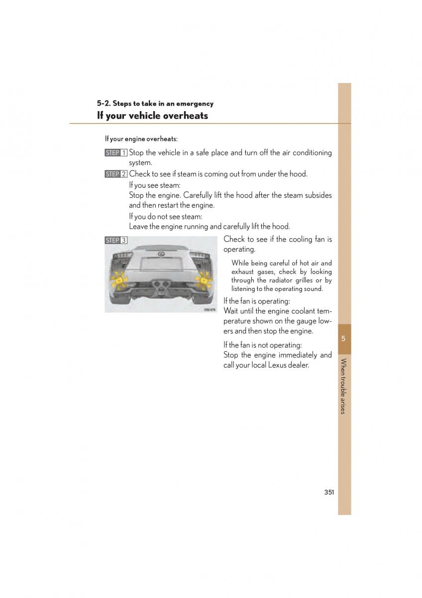 Lexus LFA owners manual / page 355