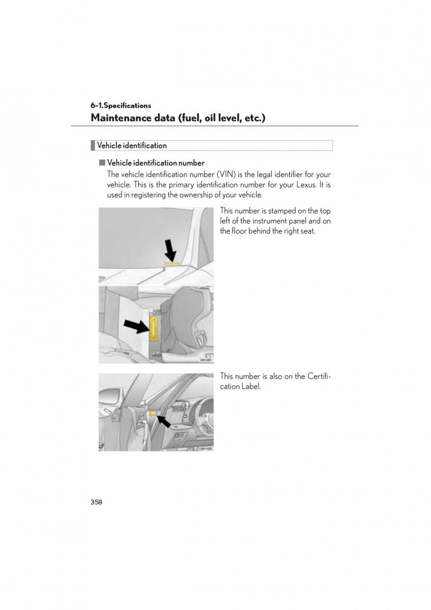 Lexus LFA owners manual / page 362