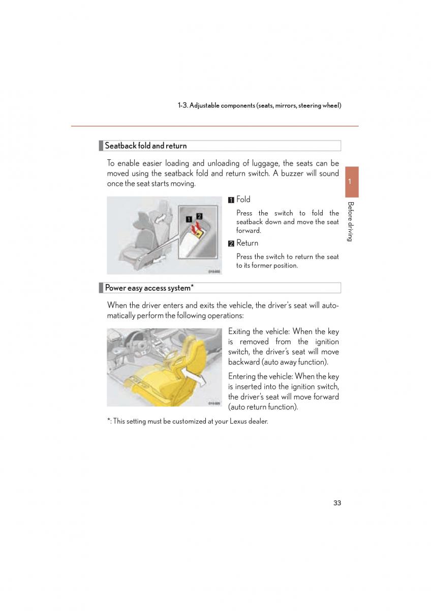 Lexus LFA owners manual / page 37