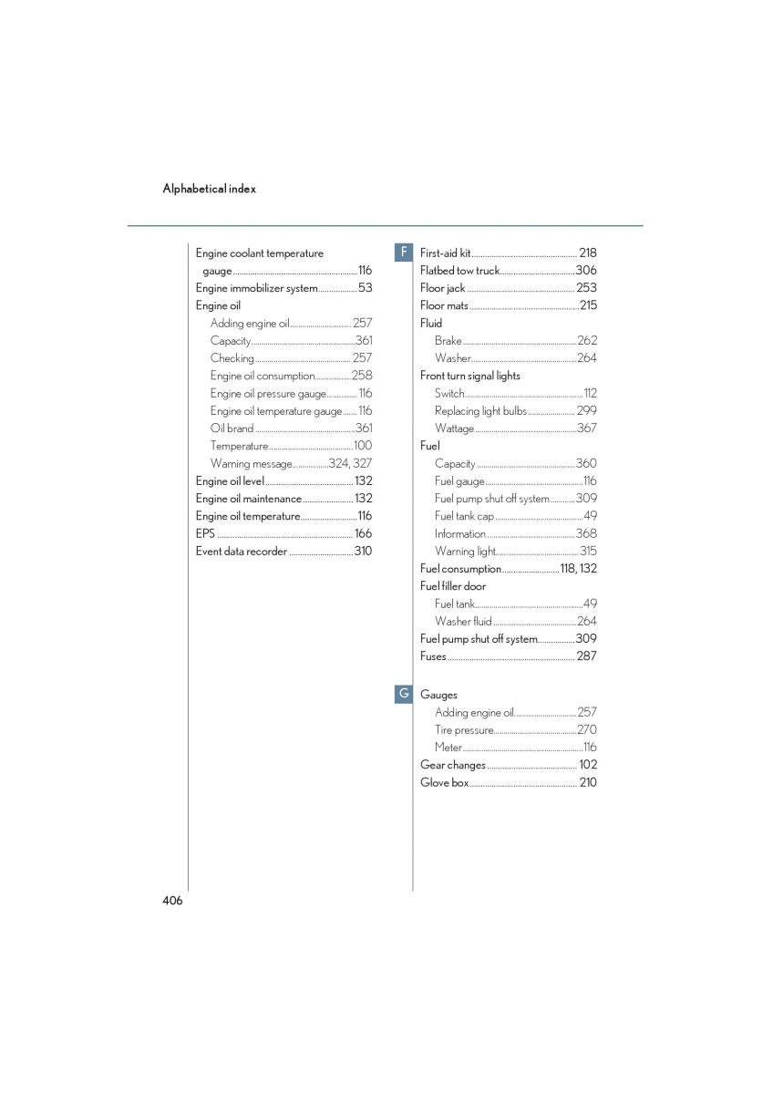 Lexus LFA owners manual / page 410