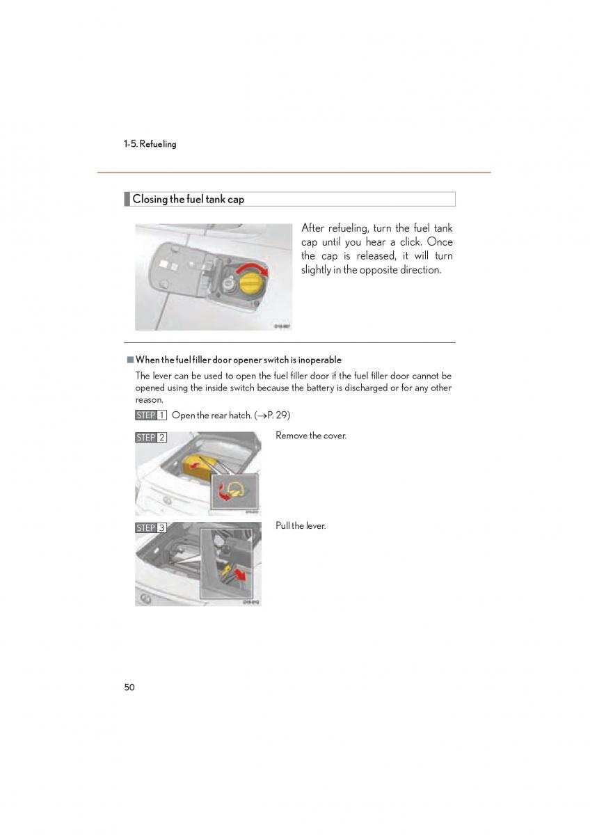 Lexus LFA owners manual / page 54